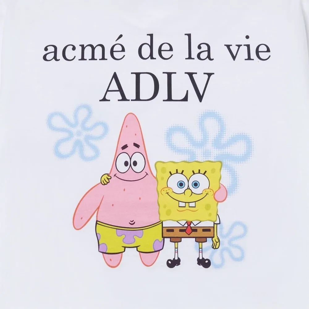Áo Thun Unisex ADLV Acmé de la vie Seri Bọt Biển Spongebob Màu Trắng - Ảnh chi tiết 4